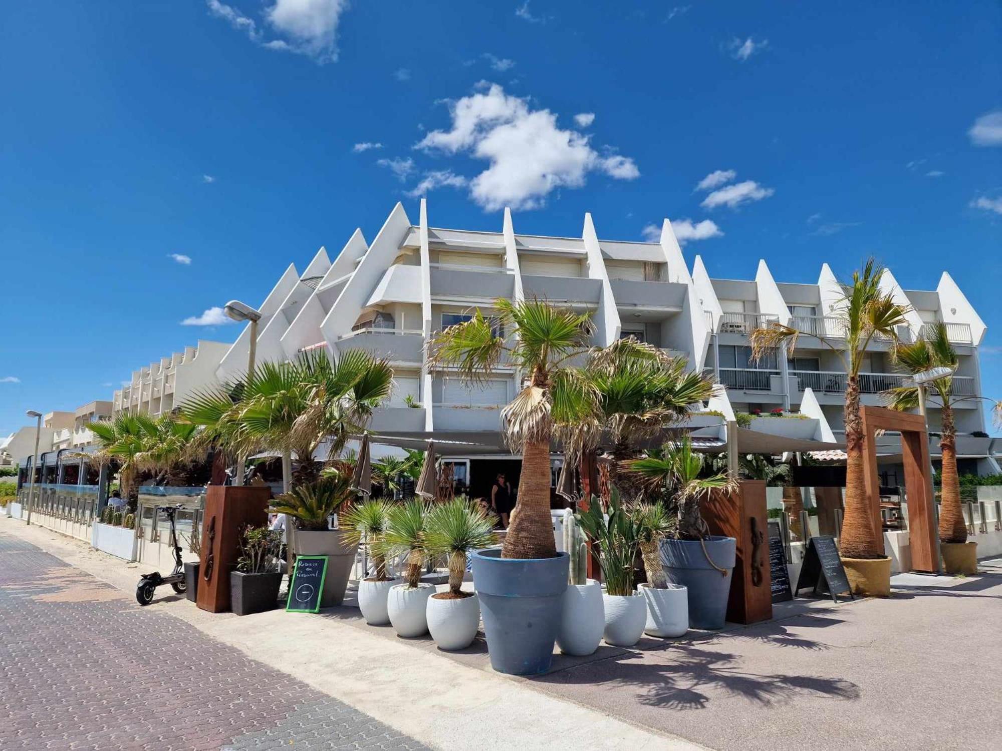 Appartement 1Ere Ligne Piscine Terrasse Au Bord De La Plage Front De Mer Avec 6 Velos Palavas-les-Flots Exterior foto